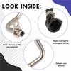 1 PC Turbocharger Coolant Return Line New Metal + Rubber For BMW F20 F30 G30 X3 X4 125I 330I 11537643226