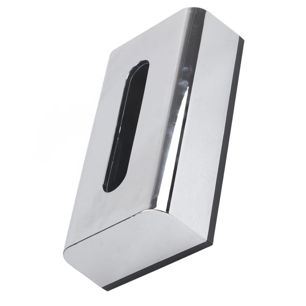 Galvanisierter Taschentuchboxhalter Behälter Aufbewahrungsorganisator Serviettenetui für Zuhause Auto Hotelgebrauch