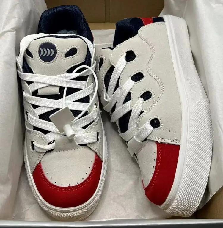 

Модные оригинальные кеды для скейтборда Мужские модные разноцветные кроссовки для мужчин Уличная одежда Хип-хоп Обувь на платформе Мужские дизайнерские кеды для скейтборда 35 бежевый