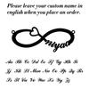 Lemegeton Custom Name Infinity Bracelet For Women Personalized Bangle Stainless Steel Jewelry Couple Bracelet Valentins Day Gift