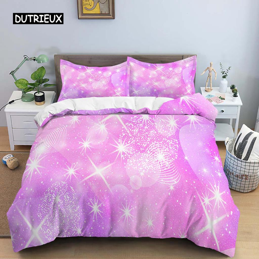 Regenbogen Druck Bettwäsche Set, Bunter Streifen Bettbezug Weiches Bettwäsche Set, Einzelbett King Queen Größe 3-teilig Polyester Bettdeckenbezug