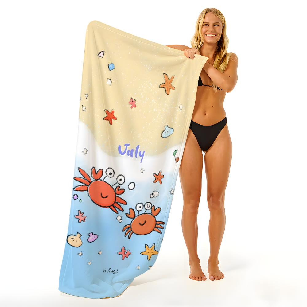 Animal C-Crab Towel Beach Blanket Towel For Travel Gym Shower Luxury Lightweight Camping Pool hot