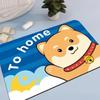 Cartoon-style Entrance Door Mat, Bathroom Entrance Water-absorbing Foot Mat Household Toilet  Quick-drying Living Room Carpet