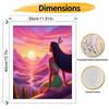Disney Pocahontas Sunset oil painting art painting kit, handmade diy art painting home wall decoration, beautiful scenic aesthetic art