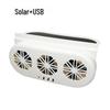 Solar-Powered Three-Head Car Exhaust Fan - Cooling, Ventilation, and Deodorizing System.