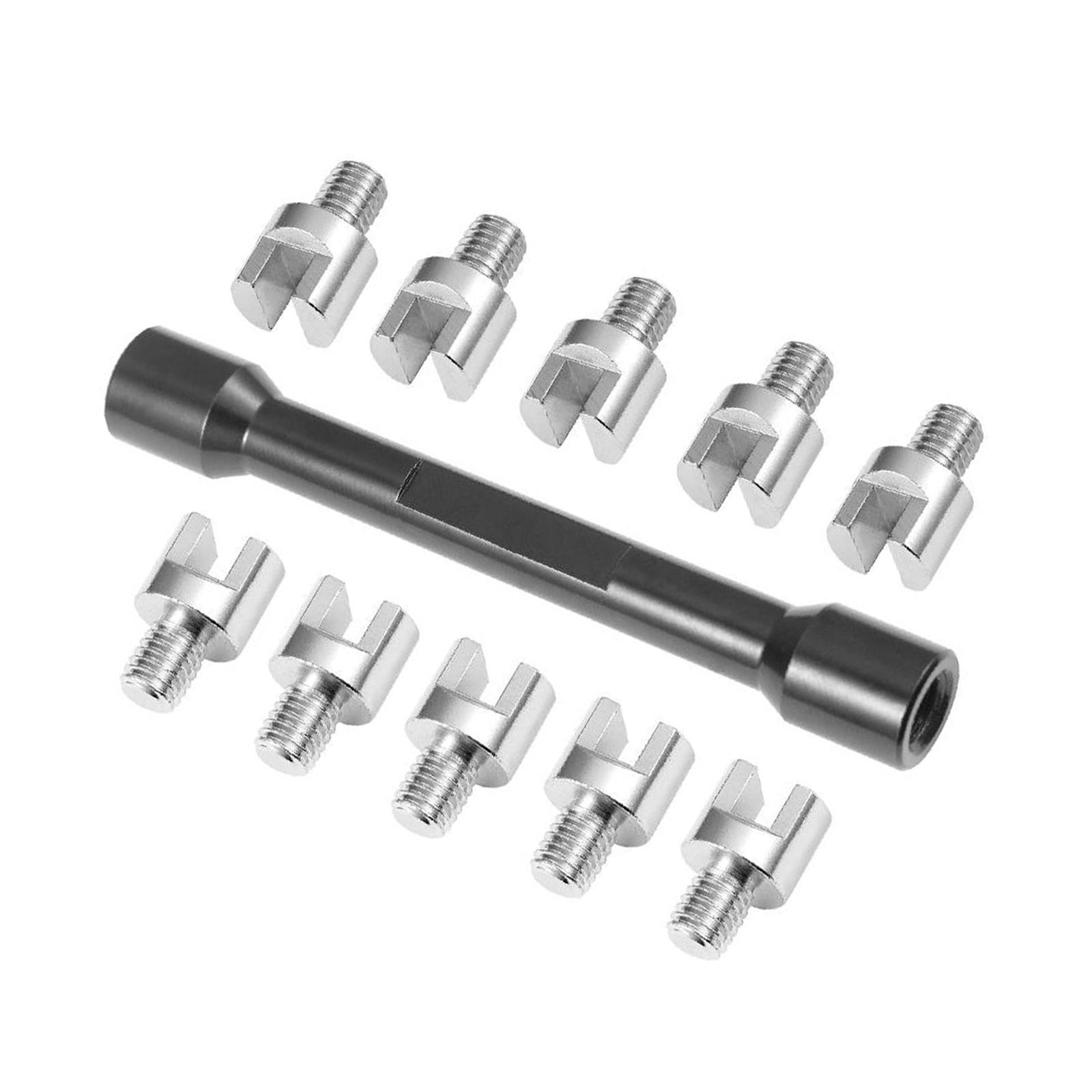 

Motorbike Spoke Adjuster Tool Kit 10 Interchangeable Heads Lightweight Portable Case Motorcycle Wheel Maintenance Tool 1