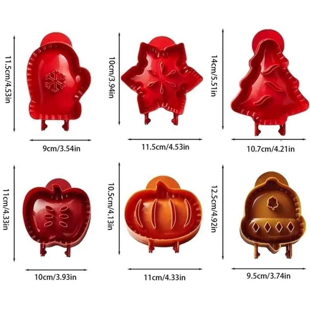 Multifunctional Holiday Mini Pie Mold Dough Presser Pie Molds  for Christmas Festivals and Parties