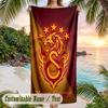 Beach Towel Galatasaray FC Print Custom Name Text Soft Towel for Swimming Pool