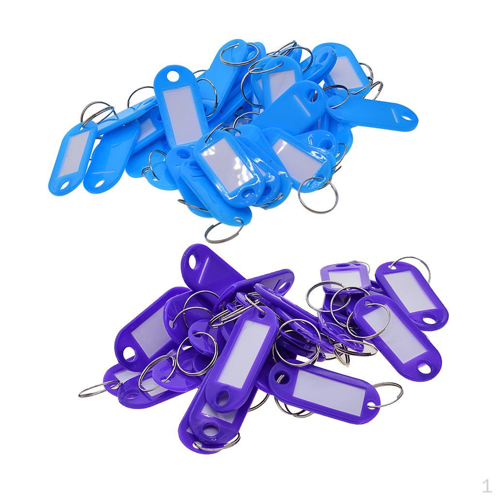 

100x Lots Tag Fobs Plastic Identity Car Key