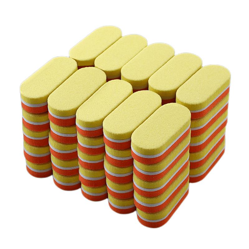 10 Pcs Double Color Mini Nail Sponge File Buffer Block Buffing Sanding File Pedicure Manicure Tool Gel Supplies Accessories