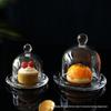 Lidded Lemon Glass Display Plate with Cover for Fruit and Dessert