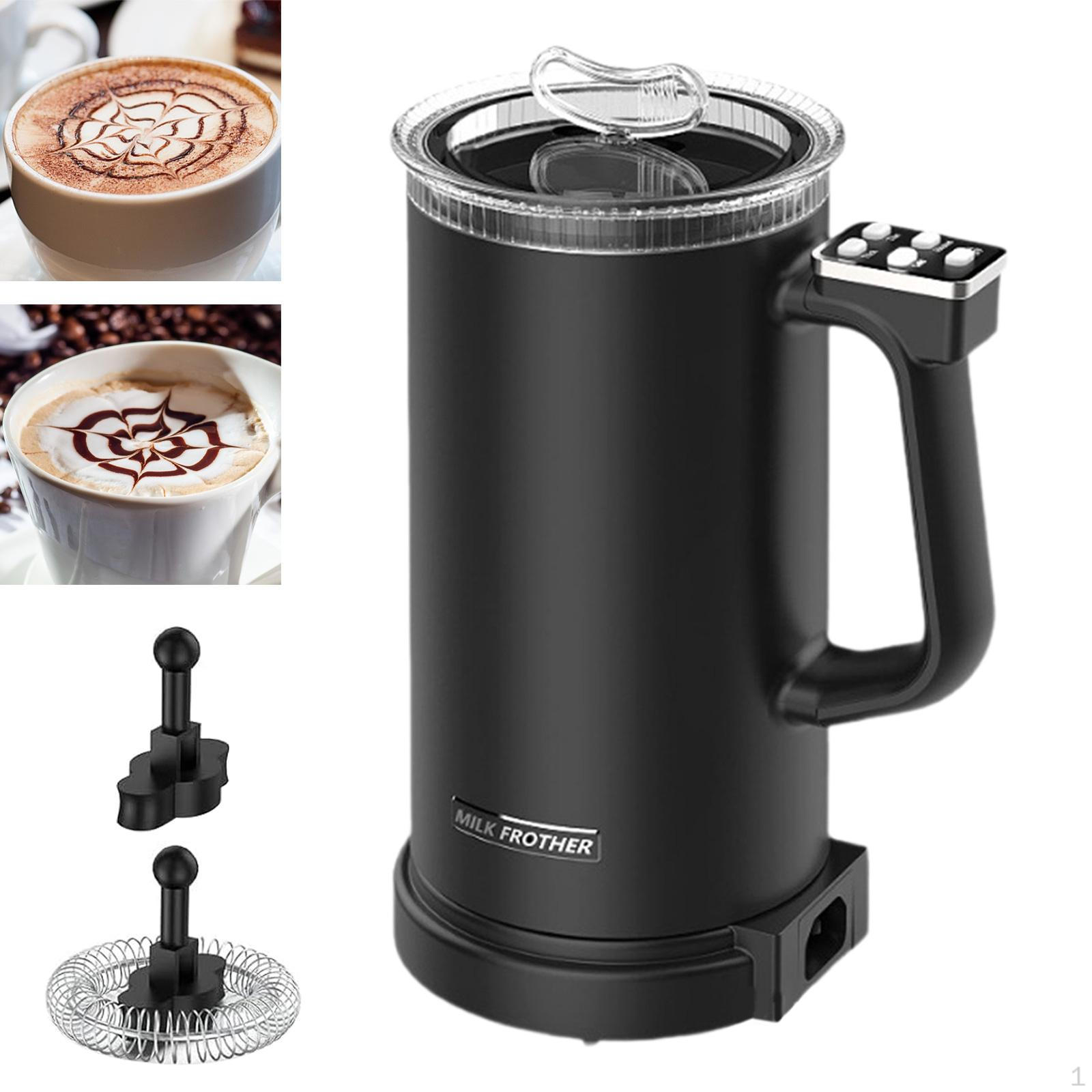 

Вспениватель молока, приготовление теплой пены, 11,8 унций/350 мл, автоматически отключающийся вспениватель и парогенератор для