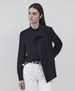 Ssikeoseun Panel Block Blouse - Black