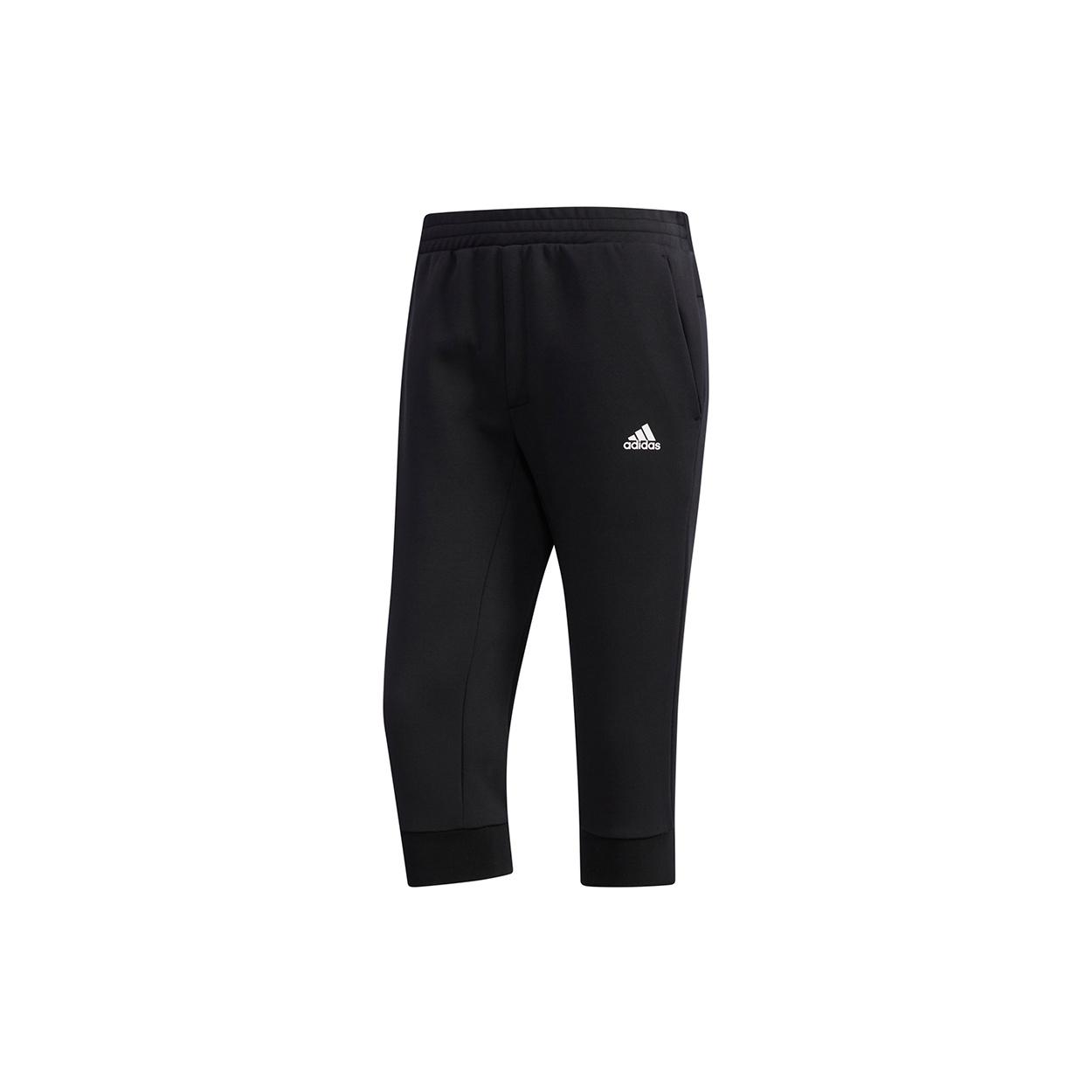 adidas Ai Pt 34 3s Casual Sports Bundle Feet Cropped Pants Black Men s EH3798 L