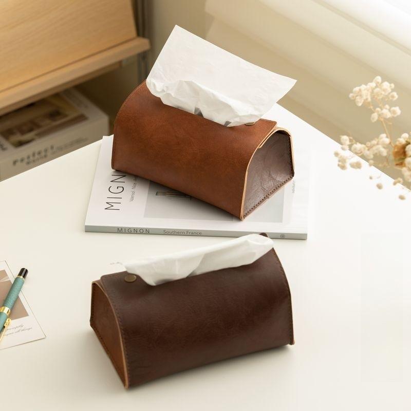 Pu Leather Tissue Box For Living Room With Multi Use Features For Home Decor