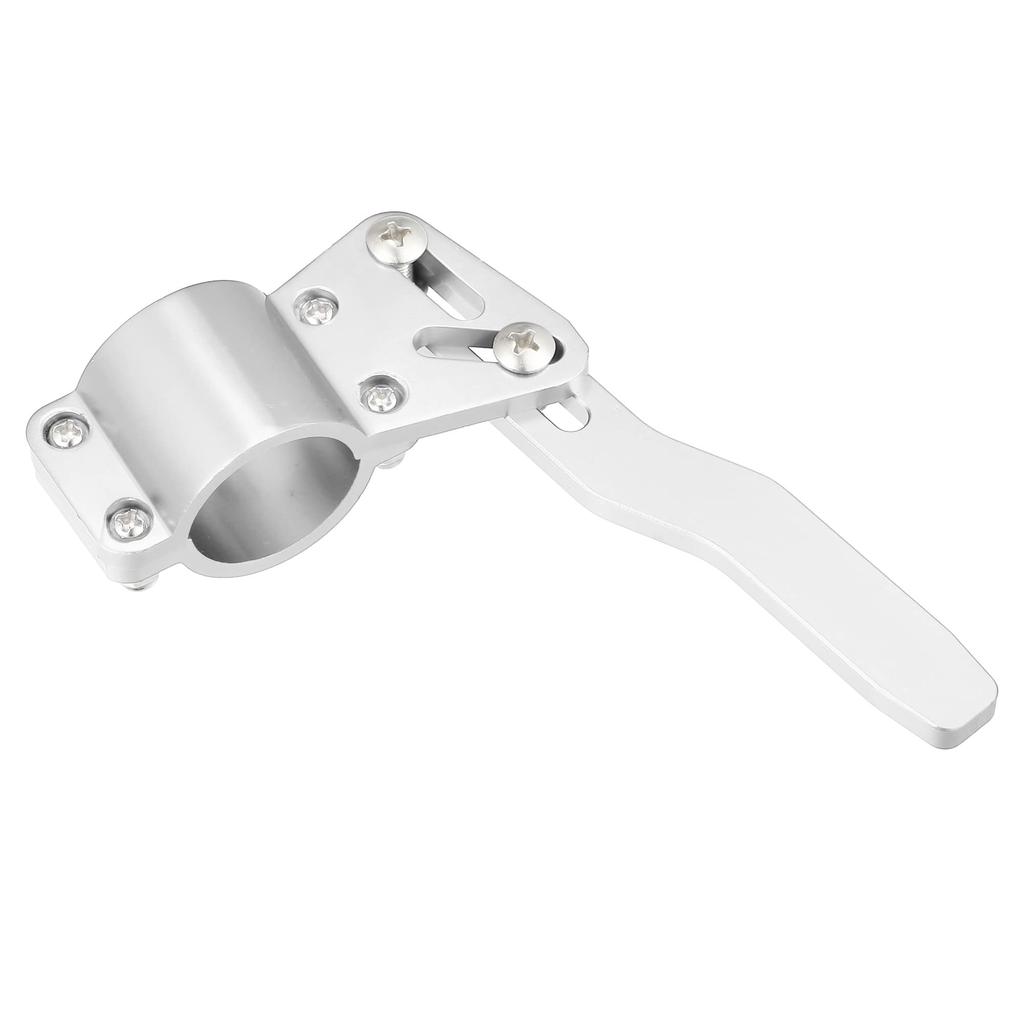 X AUTOHAUX Blunt Car Direction Indicator Extension Steering Wheel Extension Turn Rod Positioning Kit Rod Extension 2pcs Silver Tone
