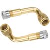 Mellbree 2-Pack Tire Valve Extension, 90 Degree Schrader Tire Valve Stem Extension Brass Adaptor Compatible for Passenger Cars, Stroller, Bicycles,
