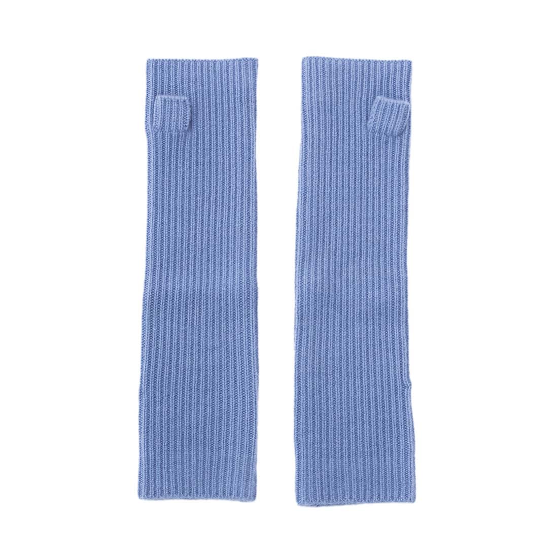 

Длинные перчатки totti Cashmere Перчатки светло-голубые Кашемировые перчатки для рук Теплые без пальцев Толстые теплые Теплые Защита от холода [matti KNIT] 100% женские светло-синий