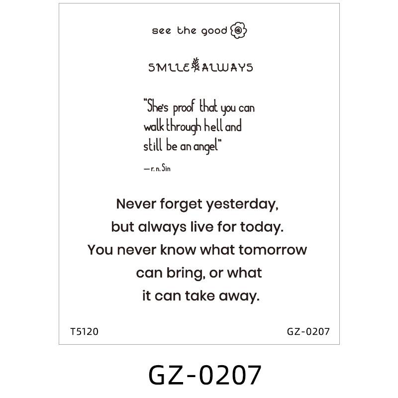 Herbal Tattoo Sticker Waterproof Temporary Tattoo Simulation Juice Tattoo Sticker