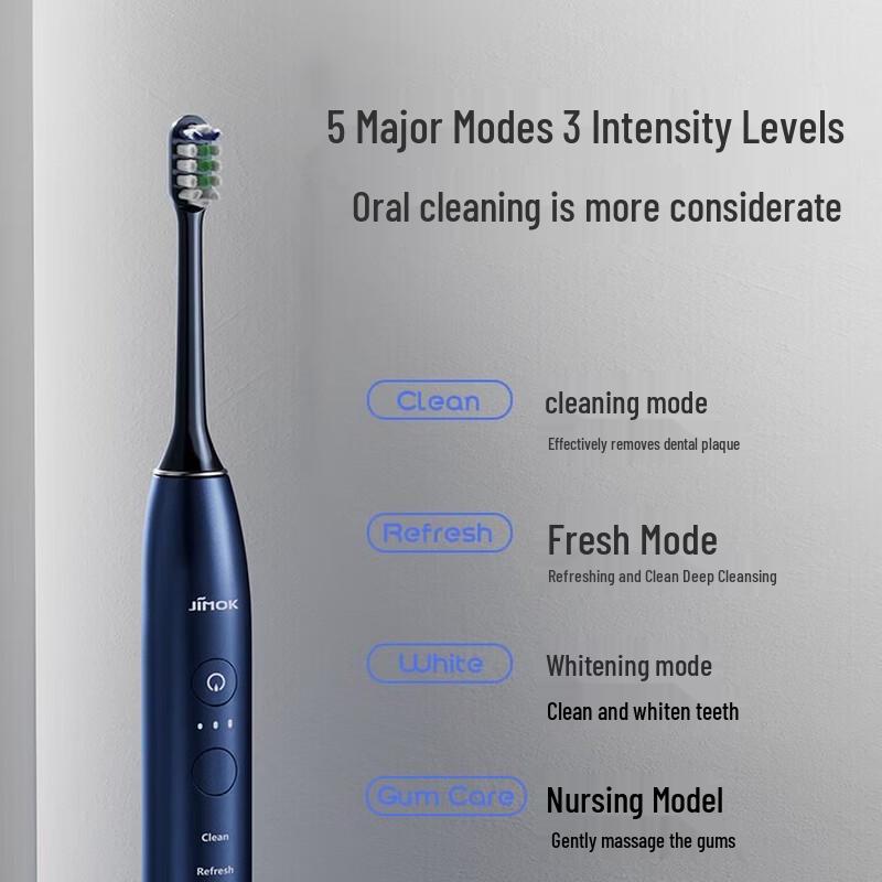 JIMOK K2 Sonic Electric Toothbrush CN plug (adapter included)