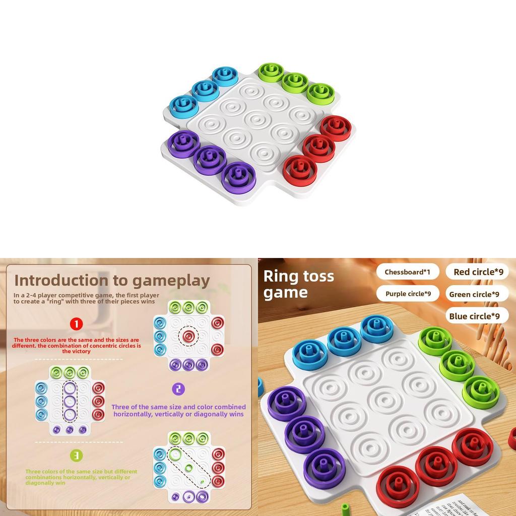 Classic Tic Tac Toe Toy With Color Recognition For Kids Indoor Play