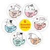 500Pcs Kitten Thank You Label 25mm Round Thank You Sticker Sealing Label for Seal Envelopes Cards Wedding Packaging