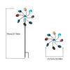 Outdoor Windmill Decoration Garden Iron Rotating Windmill Wind Windmill Garden Yard Outdoor Decor Mental Ground Stake Decor