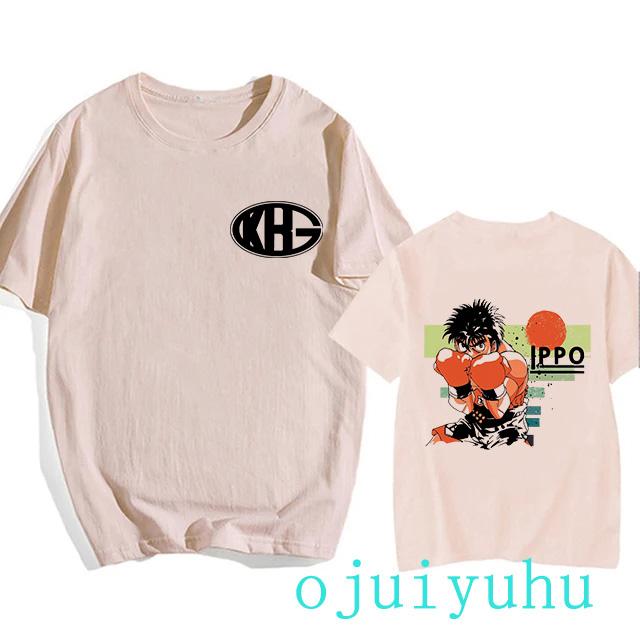 Hajime No Ippo Hip Hop EU Size TShirt Anime Harajuku Tee Tops Men Women Makunouchi Takamura T-Shirt KGB Y2k Manga Tshirt Clothes