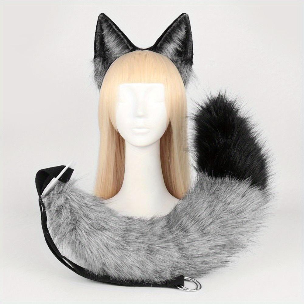 Handmade Cosplay Animal Ear & Tail Set: Ear Headband + Tail Accessories, Complete Costume Props Kit