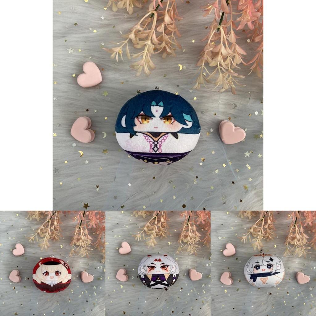 Genshin Impact Plüsch Knödel Albedo Xiao Zhongli Thoma Schlüsselanhänger Weich und Sicher Geschenk