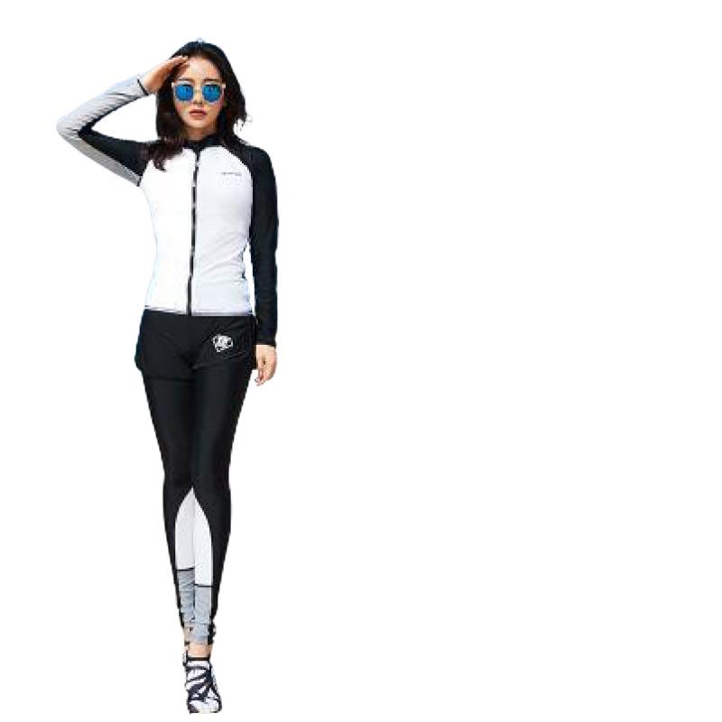 Women's Quick-Dry Two-Piece Snorkeling Wetsuit with Sun Protection and Jellyfish Guard