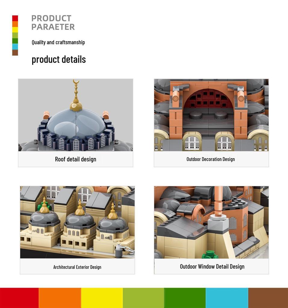 Wange 6237 Istanbul Hagia Sophia Building Blocks Set