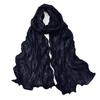 Ruffled Edge Sunscreen Shawl Solid Color Ramadan Long Scarf Fashion Chiffon Hijab Veil  Outdoor