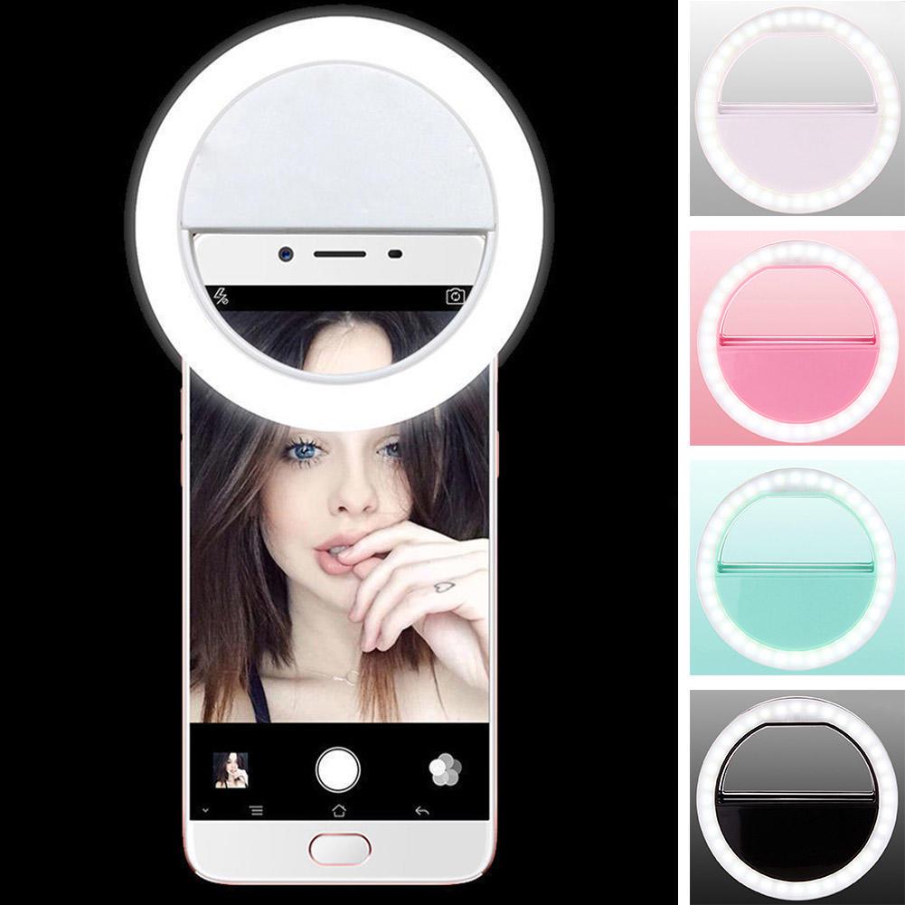 Buy Ring Flash Light Camera Photography Selfie Light Ring Cool White Light for iPhone Samsung