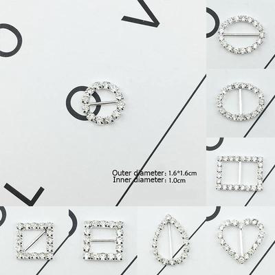 Women DIY 10PCS/Set Girls Metal Rhinestone Buckles Hot Sale Hair Accessories Wedding Card Decoration Popular Hairband Making