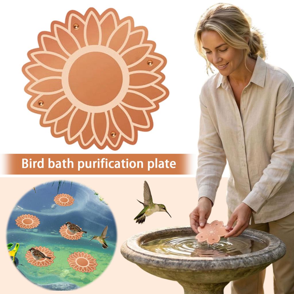 Decorative Leaf-Shaped Bird Bath Tray for Garden and Patio Outdoor Use Durable Water Basin for Birds and Wildlife