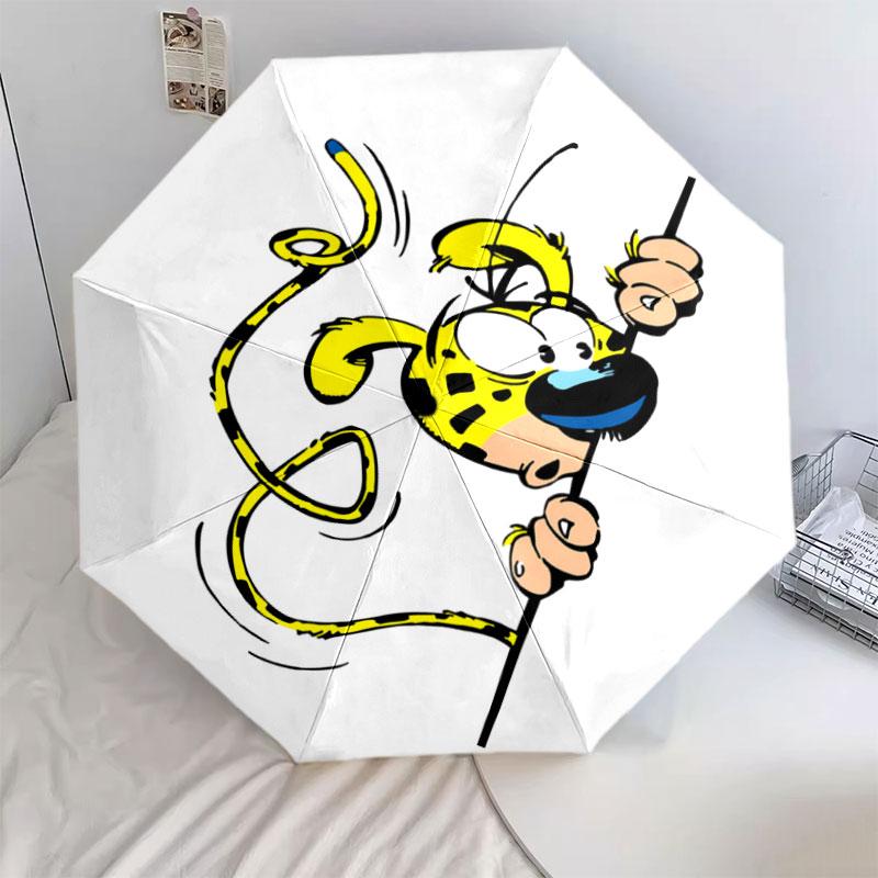 Marsupilami Pattern Pattern New Style Umbrella, 1 Piece Automatic Folding Umbrella, Portable Foldable Travel Umbrella, Outdoor Umbrella,Birthday Gift