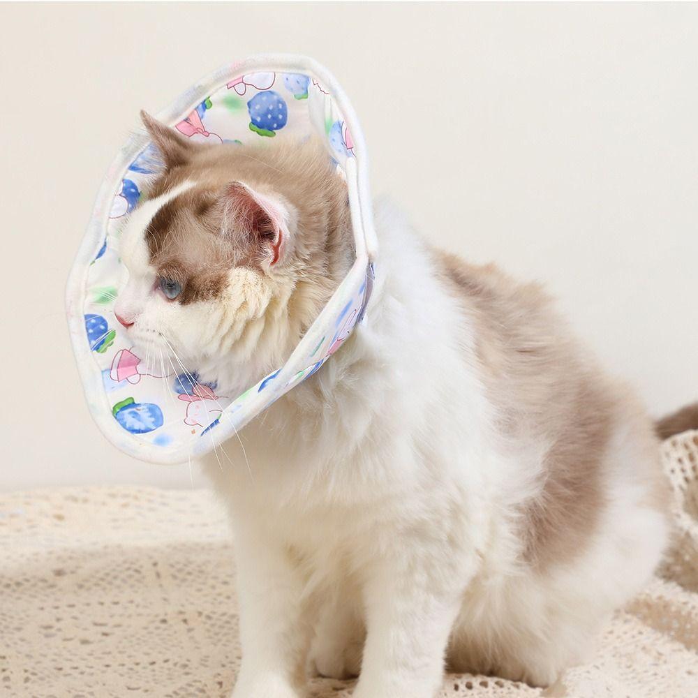 Soft Cat Cone Collar Cartoon Cat Recovery Collar Anti Licking Collar  Wound Recovery