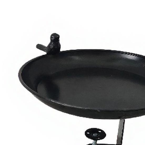 Metal Detachable Bird Bath And Feeder for Garden 2-in-1 Outdoor Waterer & Feeder Rust-Proof No-Drill Rail Mount Bird Watering Basin for Patio Balcony
