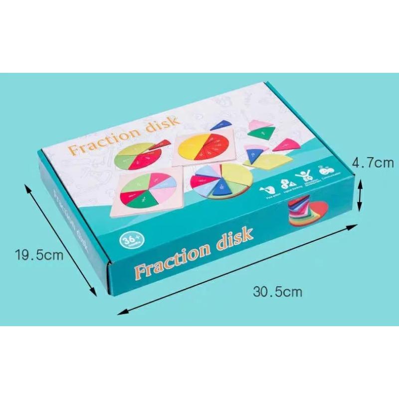 Brüche Mathe Lehrmittel Runde Form Instrument Kinder Montessori Frühe Bildung Mathe Entwicklungsspielzeug Geschenke