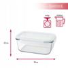 FOOD CONTAINER 3x Set of Rectangular Containers LUNCHBOX For Work Lunch