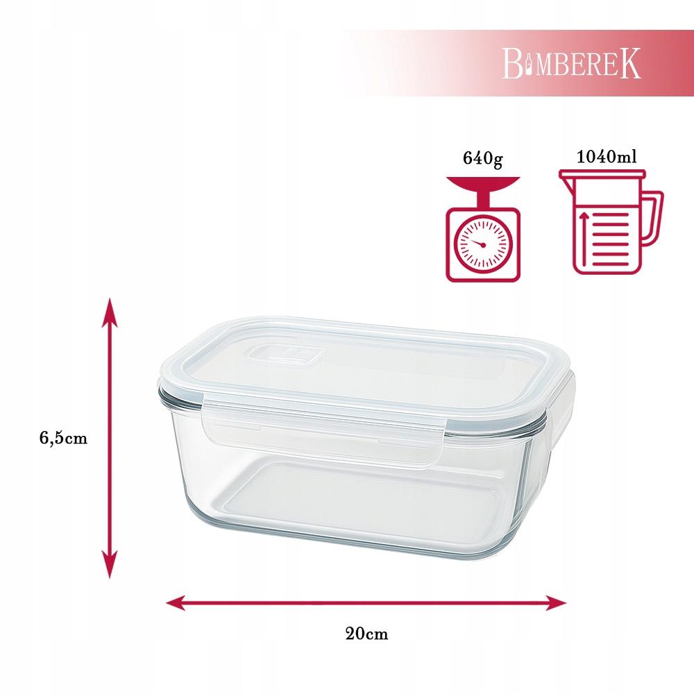 FOOD CONTAINER 3x Set of Rectangular Containers LUNCHBOX For Work Lunch