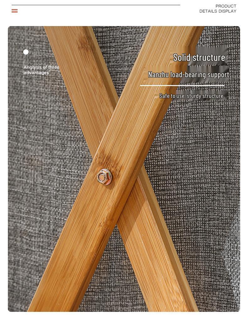 Japanischer Baumwollleinen-Wäschekorb – Faltbarer Aufbewahrungskorb für Schmutzwäsche für Schlafzimmer