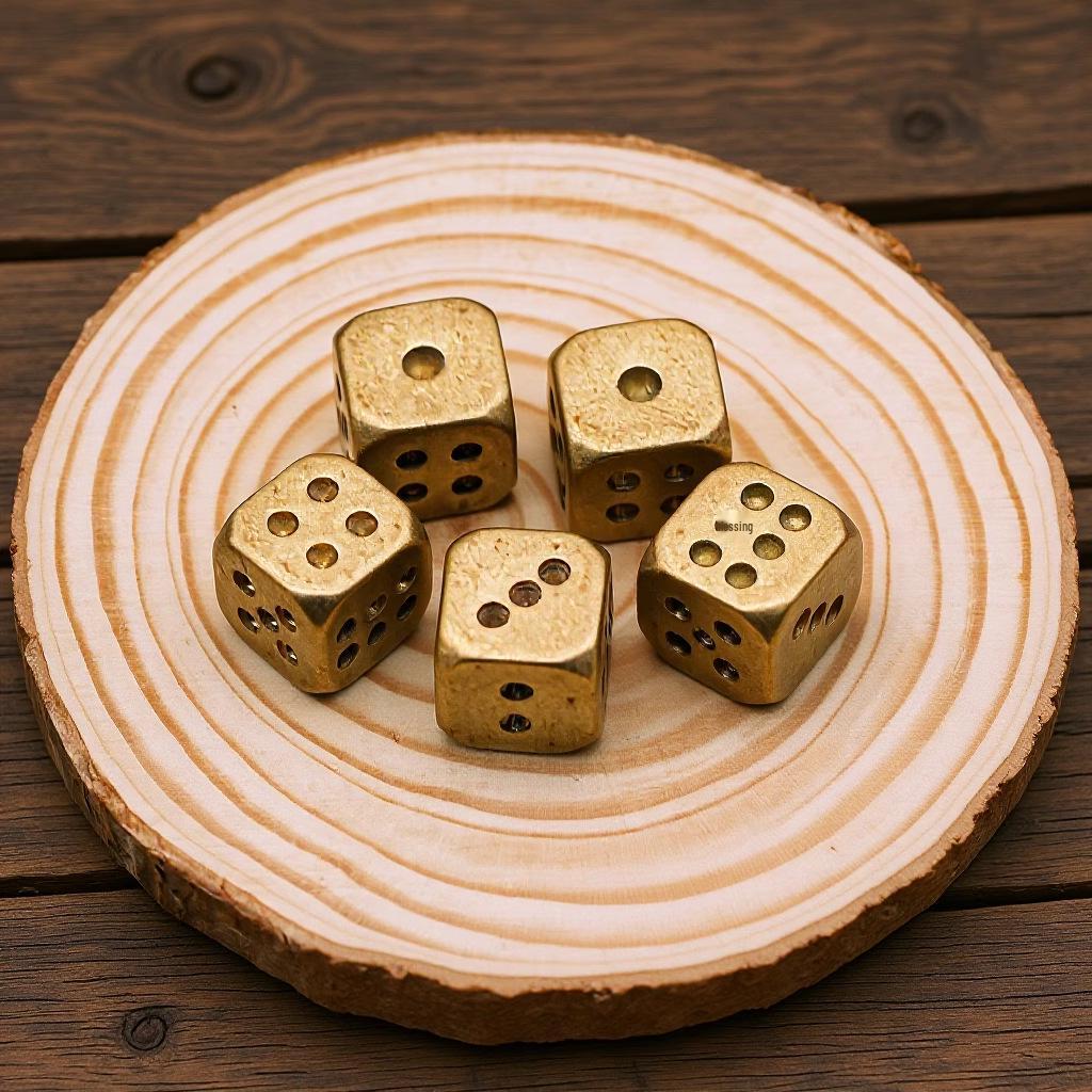 Retro Dragon Brass Faucet Wine Bottle Opener with Dice Ornament