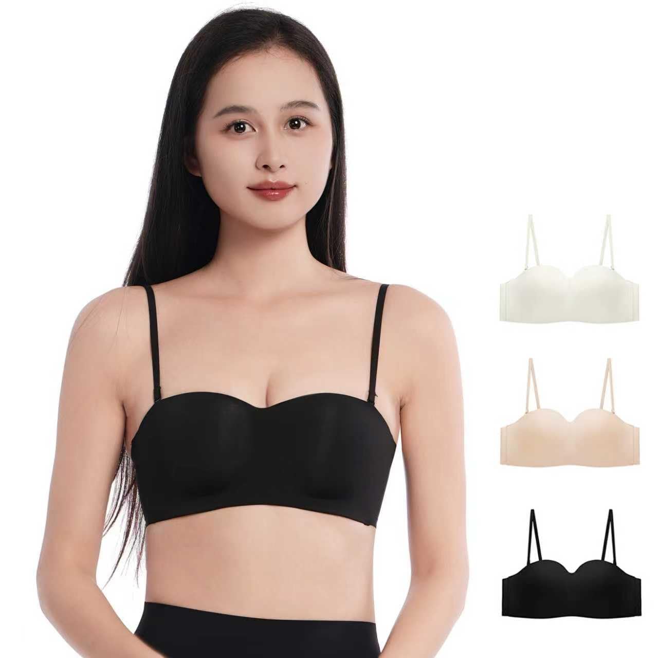 

Aromira Strapless Tube High High Perfect for Weddings and Cleavage Underwear Size Bra, Top, Non-Slip Design, Sides, Wireless, Elasticity, Dresses,