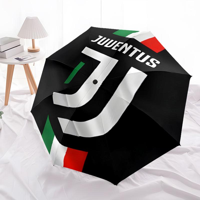 1pc Juventus Umbrella, Sun Protection, And UV Shielding. It Has Eight Sturdy Ribs for Outdoor Use And Perfect As a Holiday Gift