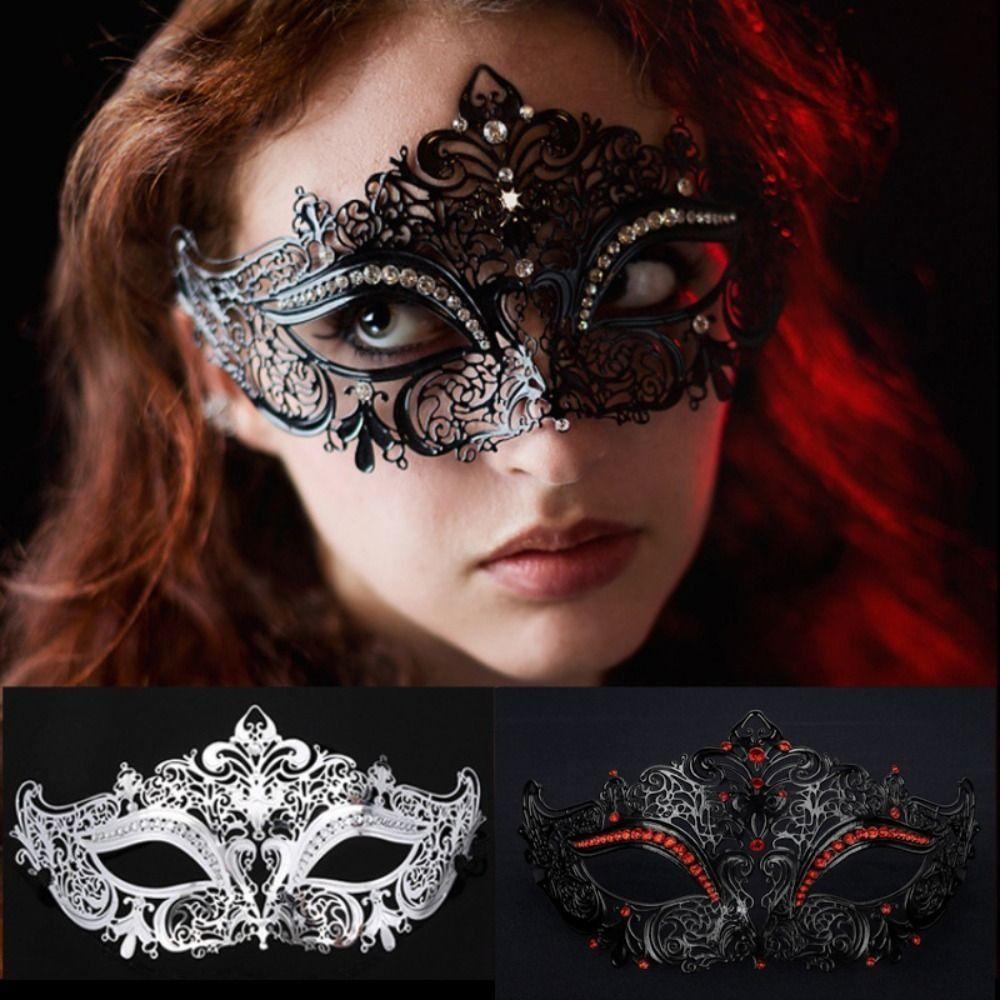 Vintage Retro Half Face Mask Creative Metal Eye Mask Masquerade Mask  Masquerade Jewelry