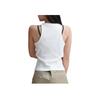 Puma Round Neck Sleeveless Fitted Tank Top Women Tops White 626093-02