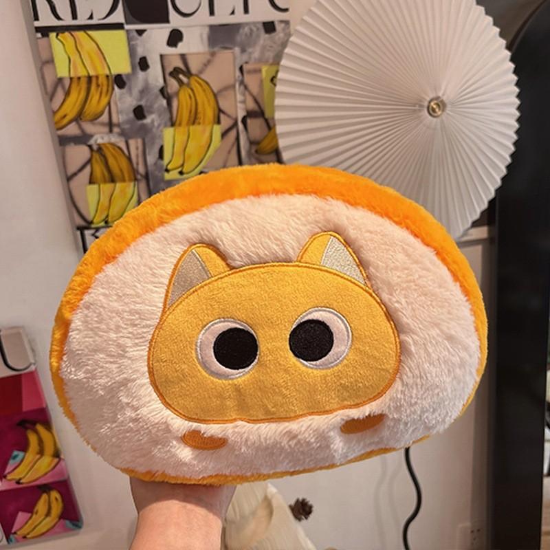 Kids Cartoon Cat Swiss Roll Doll Plush Pillow Cushion For Sleep And Rest Decor