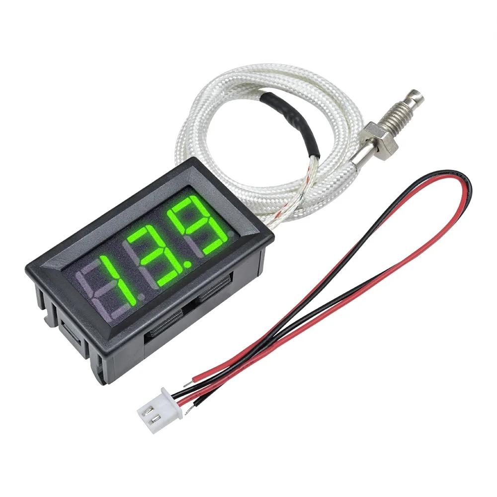 Industrial High Temperature K-Type M6 Thermocouple Thermometer 12V -30~800 Degree Digital Temperature Meter Tester XH-B310